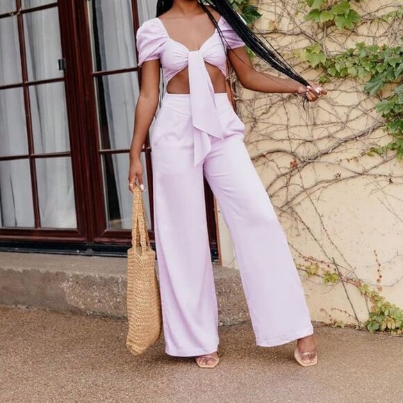 The Drop Women's Lavendula Pull On Wide Leg Pant by @ayeciara. Size Small. NWT! - Picture 2 of 10